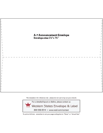 A7 Announcement Envelope Preview