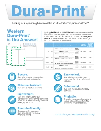 Dura-Print Envelopes Preview