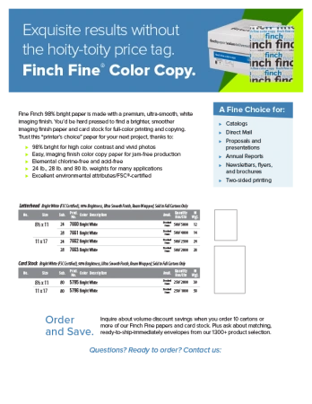 Finch Fine Color Copy Preview