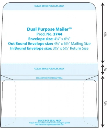 Template 4-1/4 x 6-1/2 Dual Purpose Mailer Preview