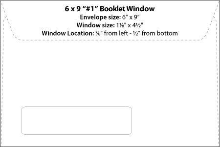 Template 6 x 9 #1 Booklet Window Preview