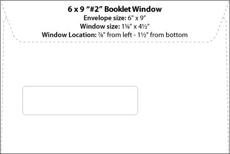 Template 6 x 9 #2 Booklet Window Preview