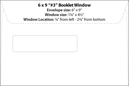 Template 6 x 9 #3 Booklet Window Preview