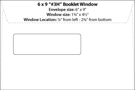 Template 6 x 9 #3H Booklet Window Preview