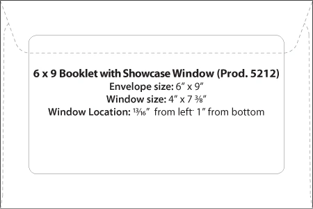 Template 6 x 9 Showcase Booklet Window Preview