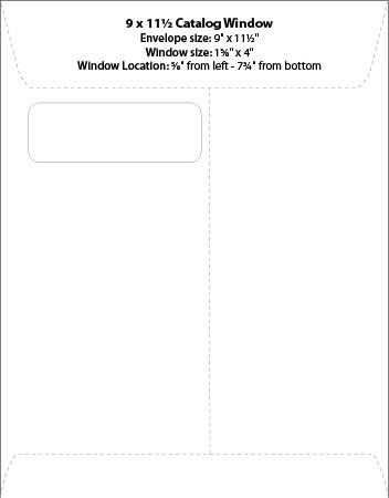 Template 9 x 11-1/2 Catalog Window Preview