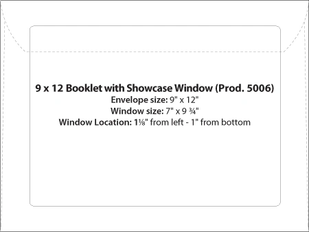 Template 9 x 12 Booklet Showcase Window Preview