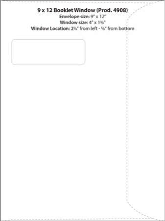 Template 9 x 12 Booklet Window Preview