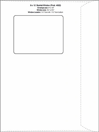 Template 9 x 12 Booklet H Window Preview