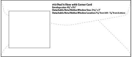 #10 Peel 'n View with Corner Card Preview
