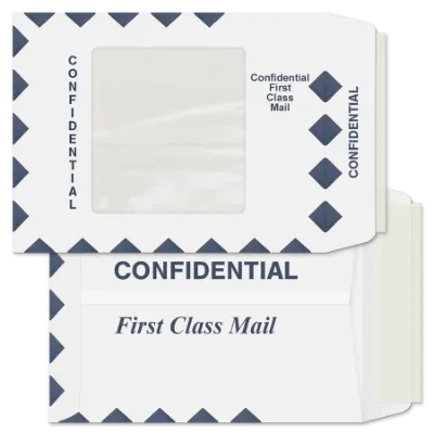 Picture of Custom Kwik-Tak® First Class Mail Catalog Envelope with Large Window