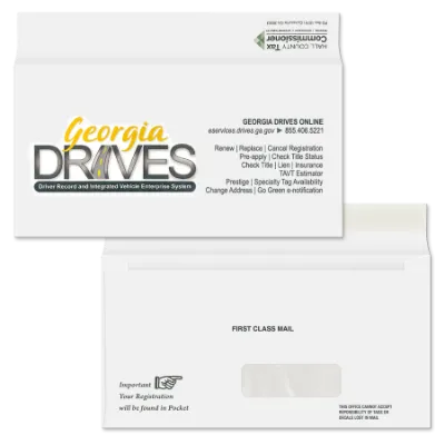 Picture of Custom License Plate Envelope