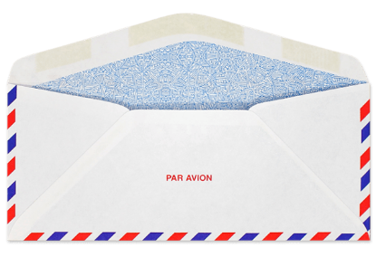 Picture of 10 20 WESCO® WHITE WOVE ECONOMY AIRMAIL REGULAR