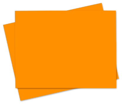 Picture of 8-1/2 X 11  ORANGE FLUORESCENT LABEL W/4 VERTICLE BACKSCORE