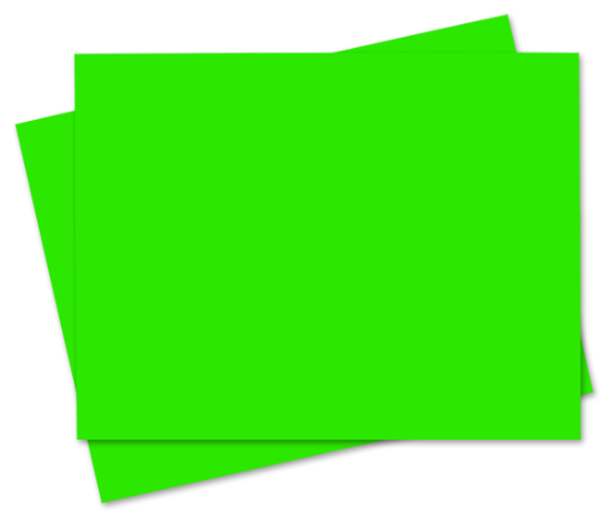Picture of 8-1/2 X 11  GREEN FLUORESCENT LABEL W/4 VERTICLE BACKSCORE