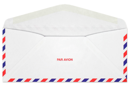 Picture of 10 20 WESTERN SULPHITE® SERVICE AIRMAIL POLY WINDOW