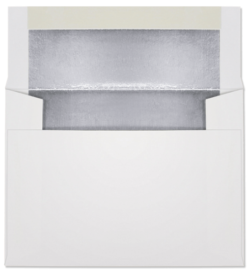 Picture of A-6  28 ULTRA WHITE®  ANNOUNCEMENT -SILVER FOIL LINED