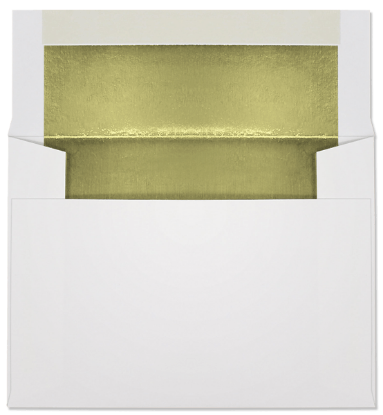 Picture of A-6  28 ULTRA WHITE®  ANNOUNCEMENT -GOLD FOIL LINED