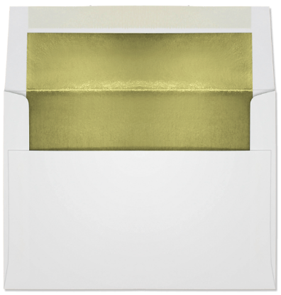 Picture of A-7  28 ULTRA WHITE®  ANNOUNCEMENT -GOLD FOIL LINED