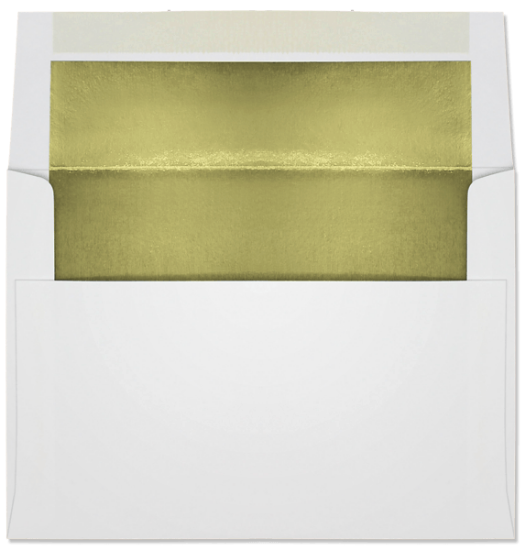 Picture of A-7  28 ULTRA WHITE®  ANNOUNCEMENT -GOLD FOIL LINED