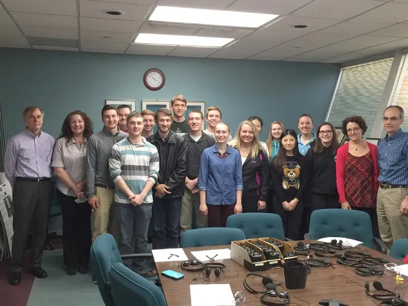 High school educational tour of WSEL Butler, WI location